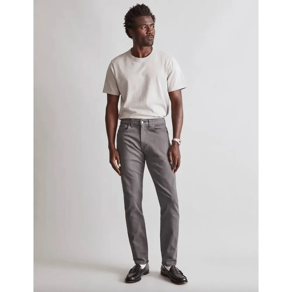 Madewell Garment Dyed Athletic Slim Jeans Thunder Cloud Gray Mens W 30 L 32 NWT